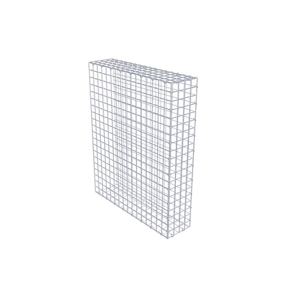 Monteret gabion type 2 100 cm x 80 cm x 20 cm (L x H x D), maskestørrelse 5 cm x 5 cm, C-ring