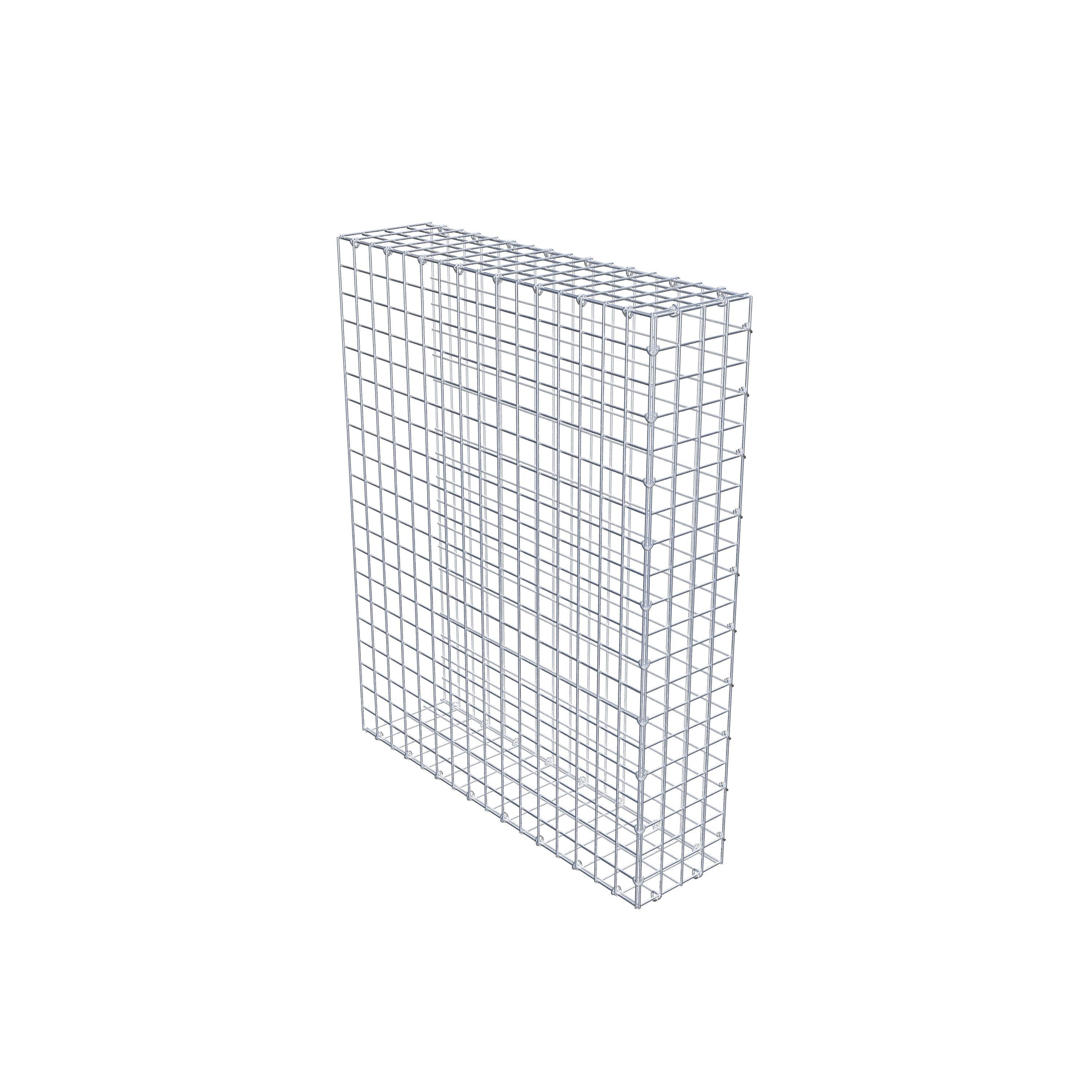 Anbaugabione Typ 2 100 cm x 80 cm x 20 cm (L x H x T), Maschenweite 5 cm x 5 cm, C-Ring