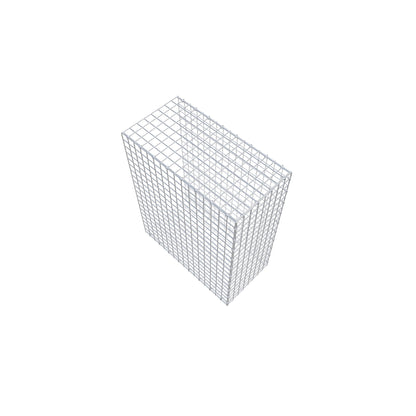 Gavión complementario de tipo 2 100 cm x 80 cm x 40 cm (largo x alto x fondo), malla 5 cm x 5 cm, anillo en C