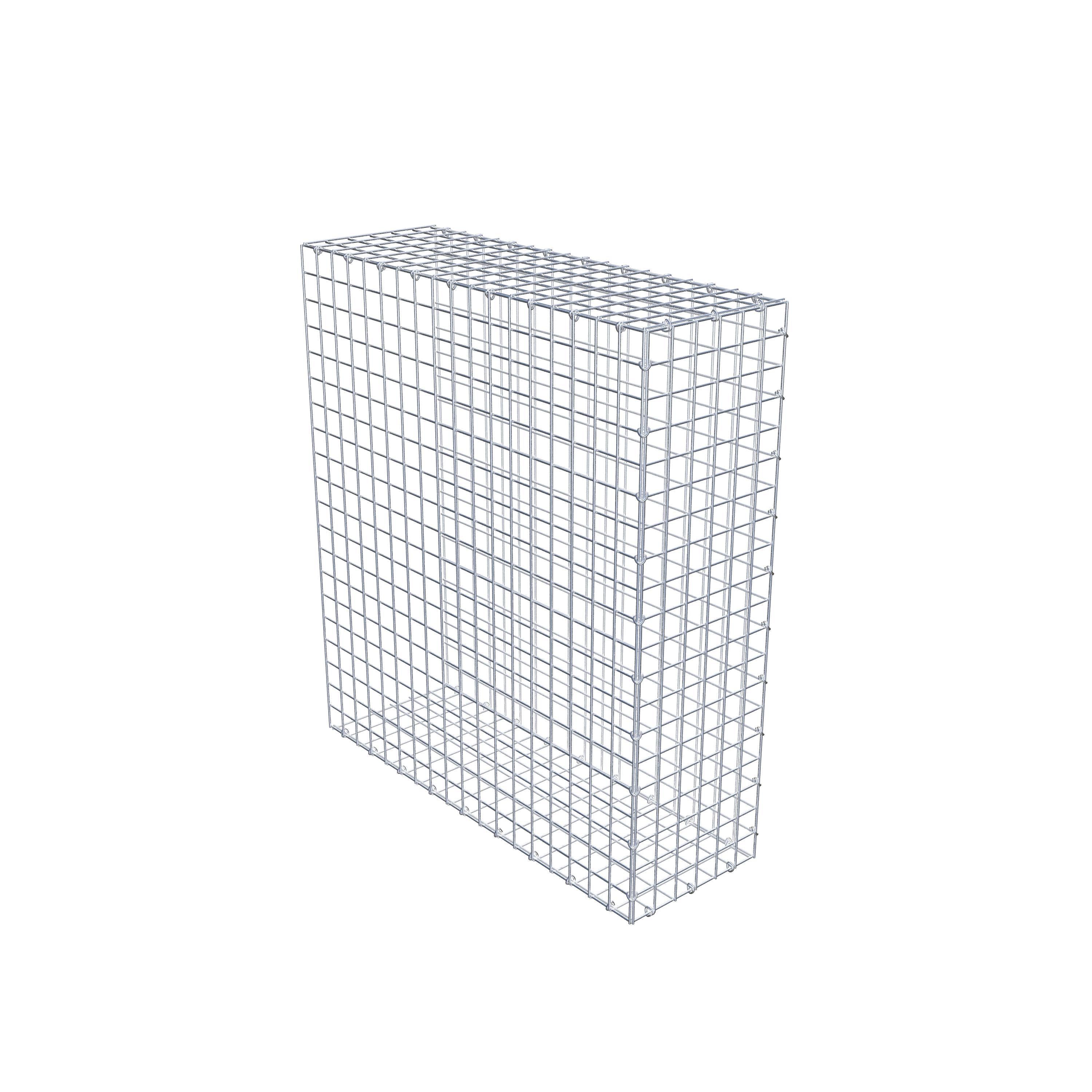 Monterad gabion typ 2 100 cm x 90 cm x 30 cm (L x H x D), maskstorlek 5 cm x 5 cm, C-ring