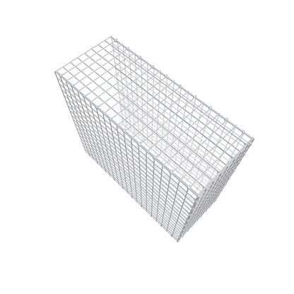 Monteret gabion type 2 100 cm x 90 cm x 40 cm (L x H x D), maskestørrelse 5 cm x 5 cm, C-ring