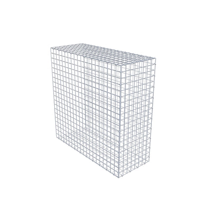 Monteret gabion type 2 100 cm x 100 cm x 40 cm (L x H x D), maskestørrelse 5 cm x 5 cm, C-ring
