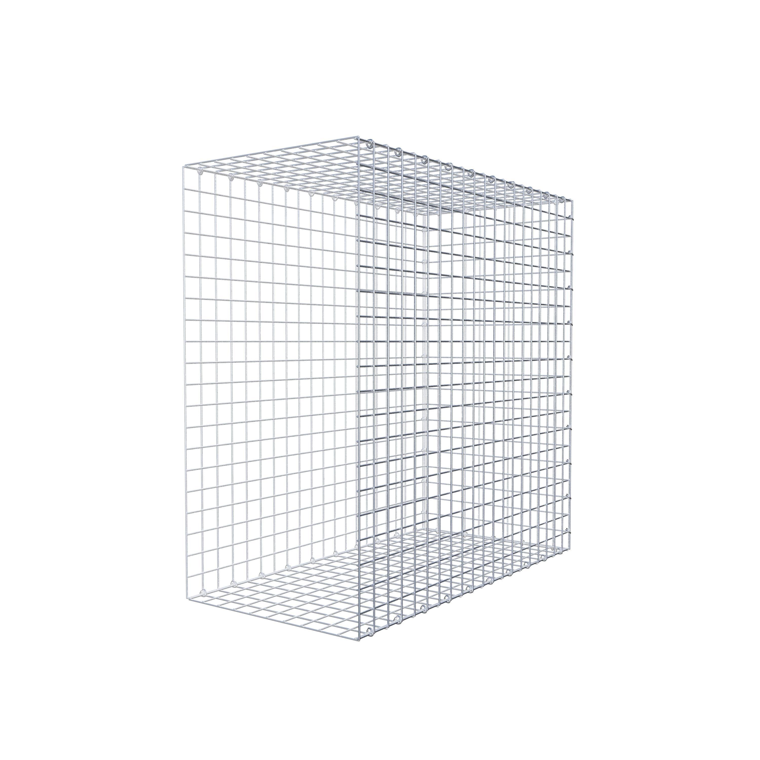 Mounted gabion type 2 100 cm x 100 cm x 50 cm (L x H x D), mesh size 5 cm x 5 cm, C-ring