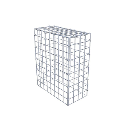 Anbaugabione Typ 3 50 cm x 40 cm x 20 cm (L x H x T), Maschenweite 5 cm x 5 cm, C-Ring