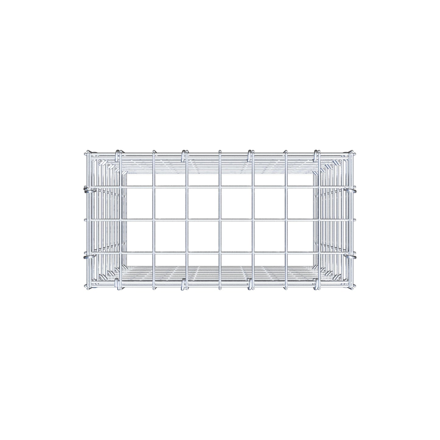 Anbaugabione Typ 3 50 cm x 40 cm x 20 cm (L x H x T), Maschenweite 5 cm x 5 cm, C-Ring