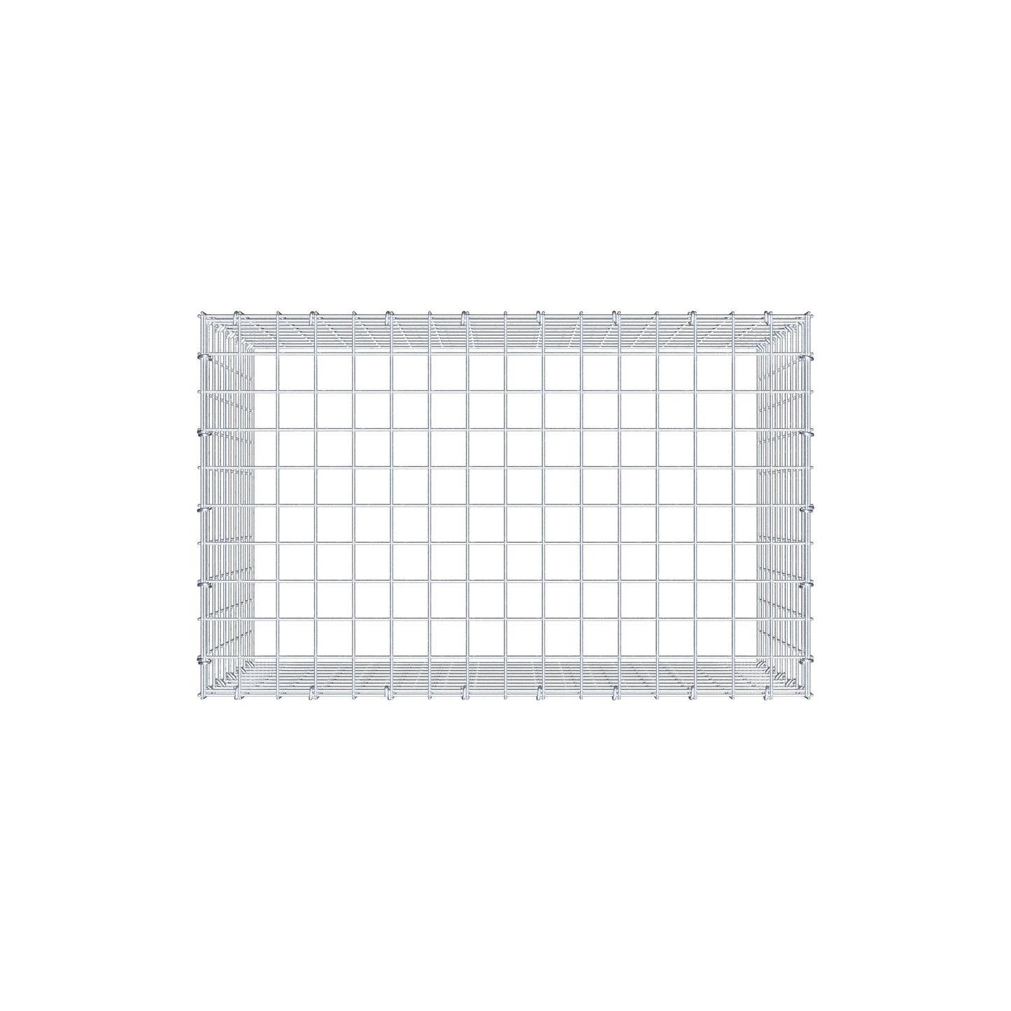 Anbaugabione Typ 3 80 cm x 50 cm x 50 cm (L x H x T), Maschenweite 5 cm x 5 cm, C-Ring