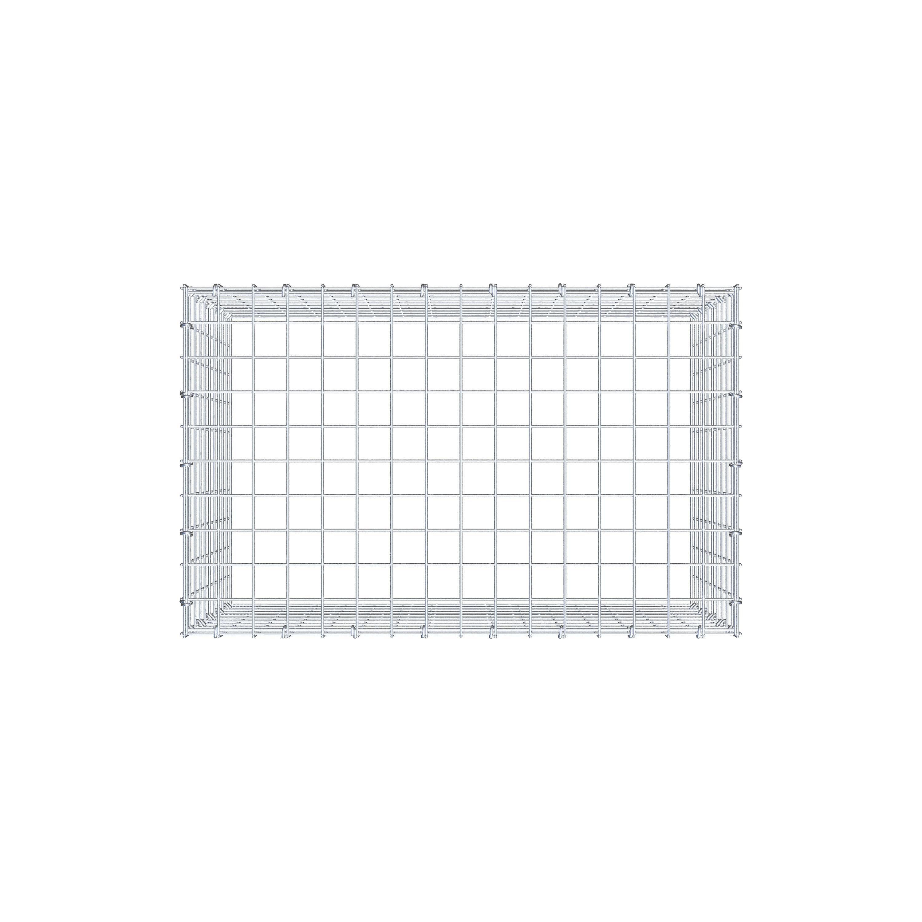 Mounted gabion type 3 80 cm x 50 cm x 50 cm (L x H x D), mesh size 5 cm x 5 cm, C-ring