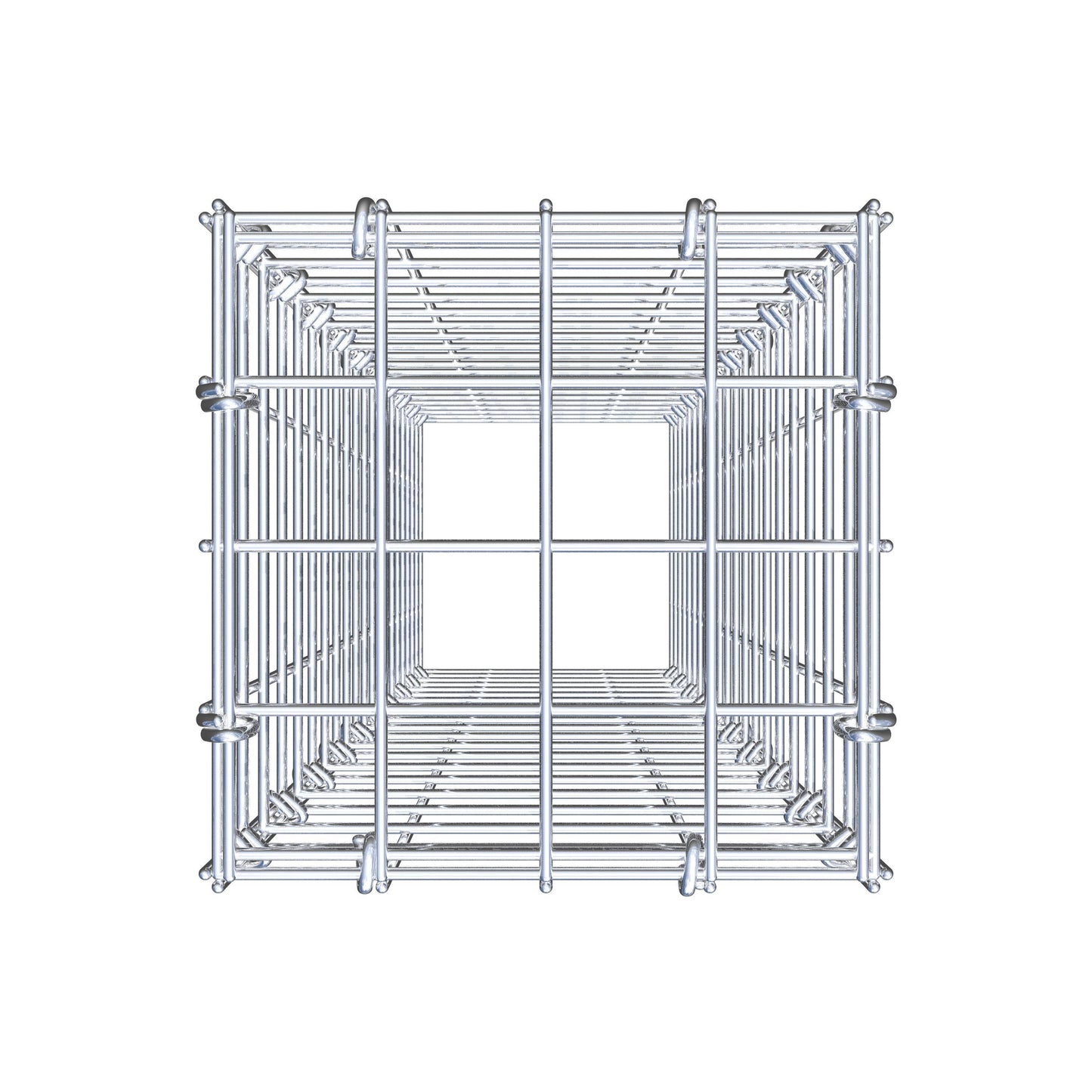 Monteret gabion type 3 100 cm x 20 cm x 20 cm (L x H x D), maskestørrelse 5 cm x 5 cm, C-ring