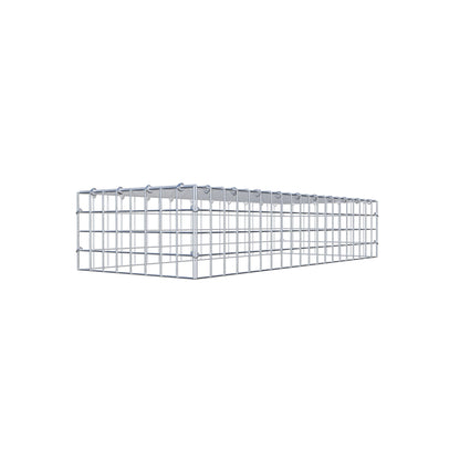 Typ 3 påbyggnadsgabion 100 cm x 20 cm x 40 cm (L x H x D), maskstorlek 5 cm x 5 cm, C-ring
