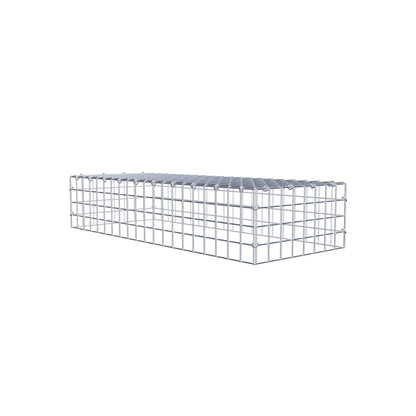 Typ 3 påbyggnadsgabion 100 cm x 20 cm x 40 cm (L x H x D), maskstorlek 5 cm x 5 cm, C-ring
