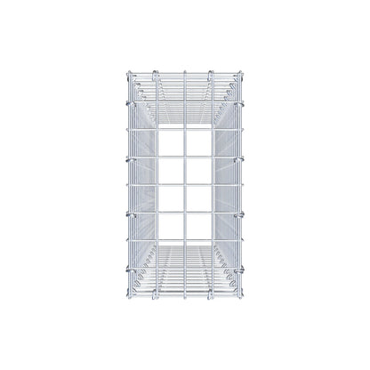 Typ 3 påbyggnadsgabion 100 cm x 20 cm x 40 cm (L x H x D), maskstorlek 5 cm x 5 cm, C-ring