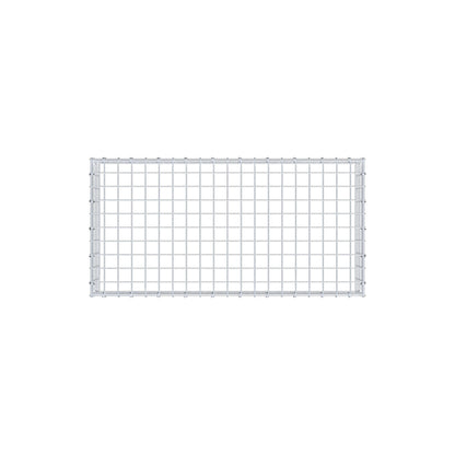 Typ 3 påbyggnadsgabion 100 cm x 20 cm x 50 cm (L x H x D), maskstorlek 5 cm x 5 cm, C-ring