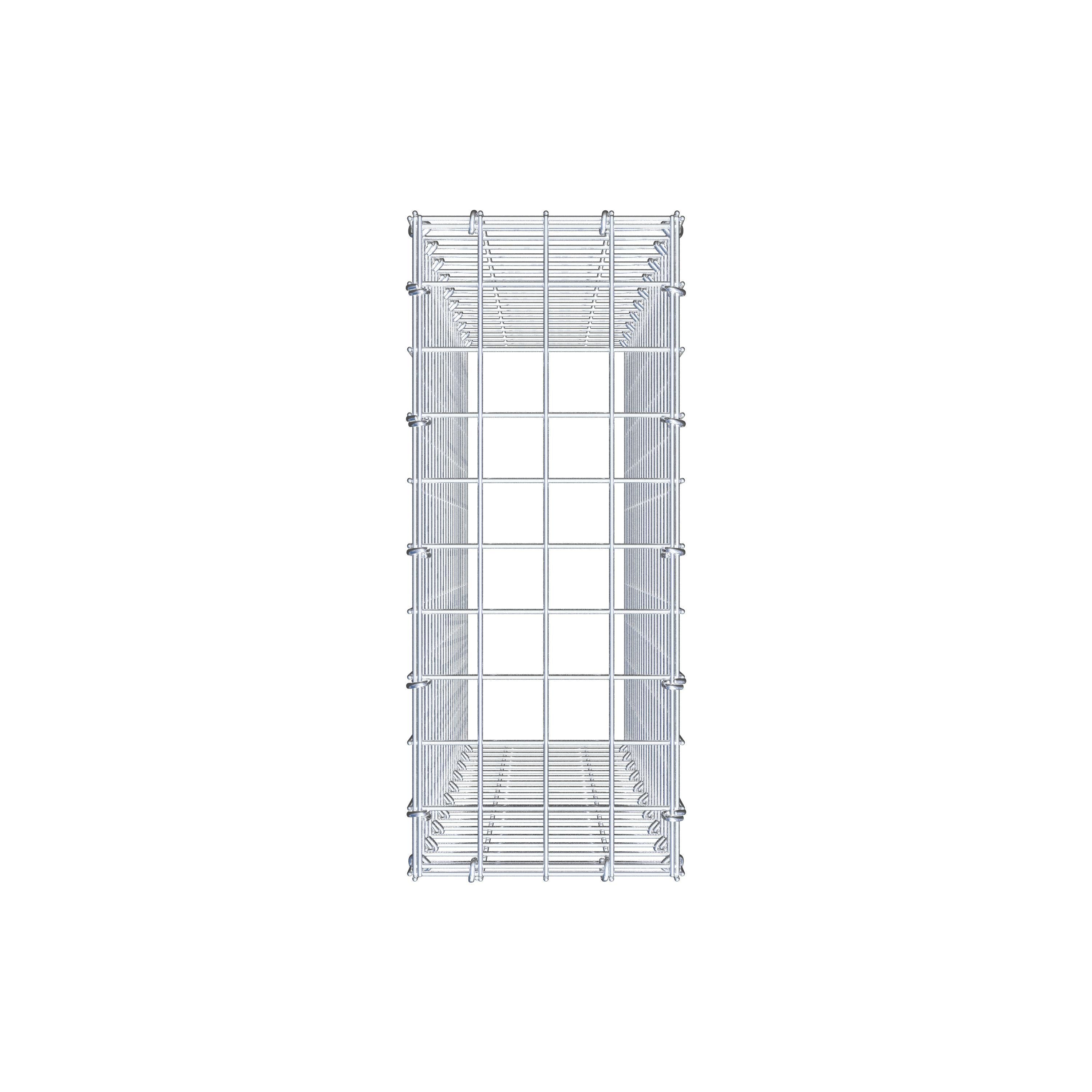 Gabião Tipo 3 100 cm x 20 cm x 50 cm (C x A x P), malhagem 5 cm x 5 cm, anel C