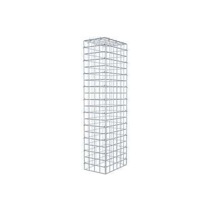 Typ 3 påbyggnadsgabion 100 cm x 30 cm x 20 cm (L x H x D), maskstorlek 5 cm x 5 cm, C-ring