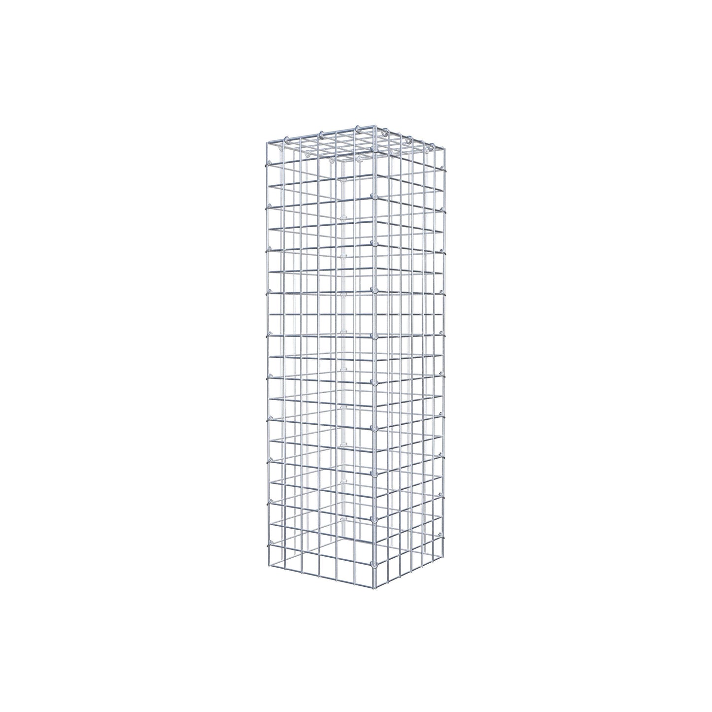 Typ 3 påbyggnadsgabion 100 cm x 30 cm x 30 cm (L x H x D), maskstorlek 5 cm x 5 cm, C-ring