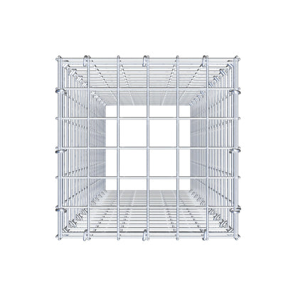 Typ 3 påbyggnadsgabion 100 cm x 30 cm x 30 cm (L x H x D), maskstorlek 5 cm x 5 cm, C-ring