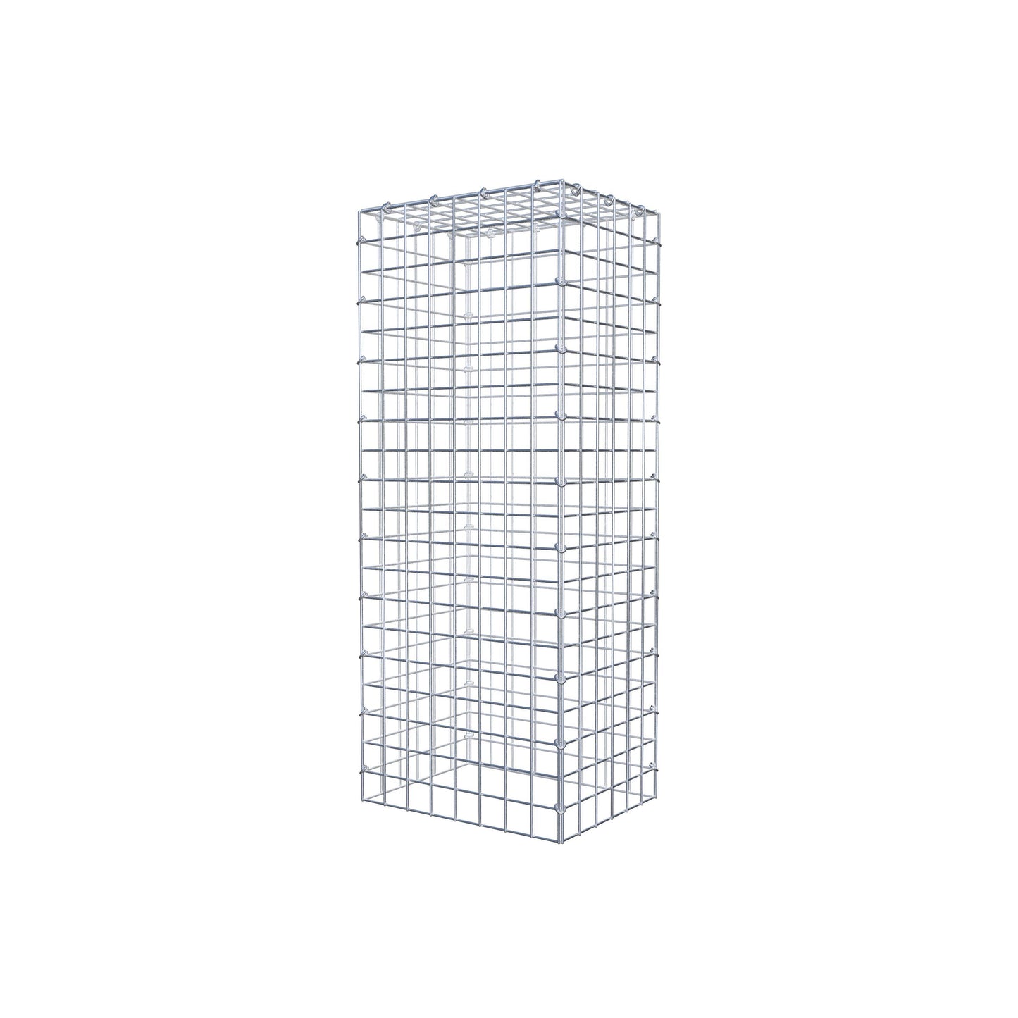 Typ 3 påbyggnadsgabion 100 cm x 30 cm x 40 cm (L x H x D), maskstorlek 5 cm x 5 cm, C-ring