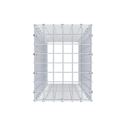 Typ 3 påbyggnadsgabion 100 cm x 30 cm x 40 cm (L x H x D), maskstorlek 5 cm x 5 cm, C-ring