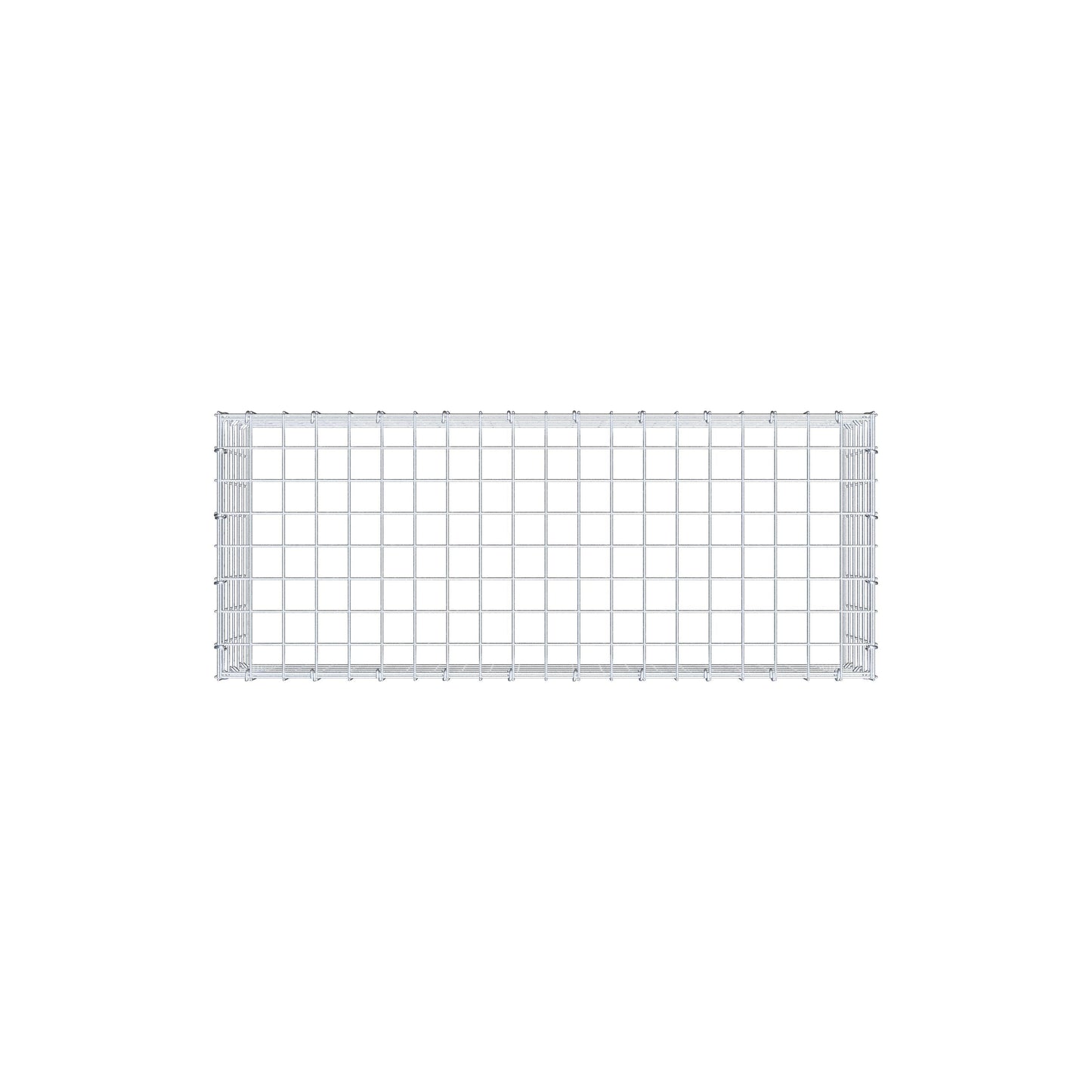 Typ 3 påbyggnadsgabion 100 cm x 30 cm x 40 cm (L x H x D), maskstorlek 5 cm x 5 cm, C-ring