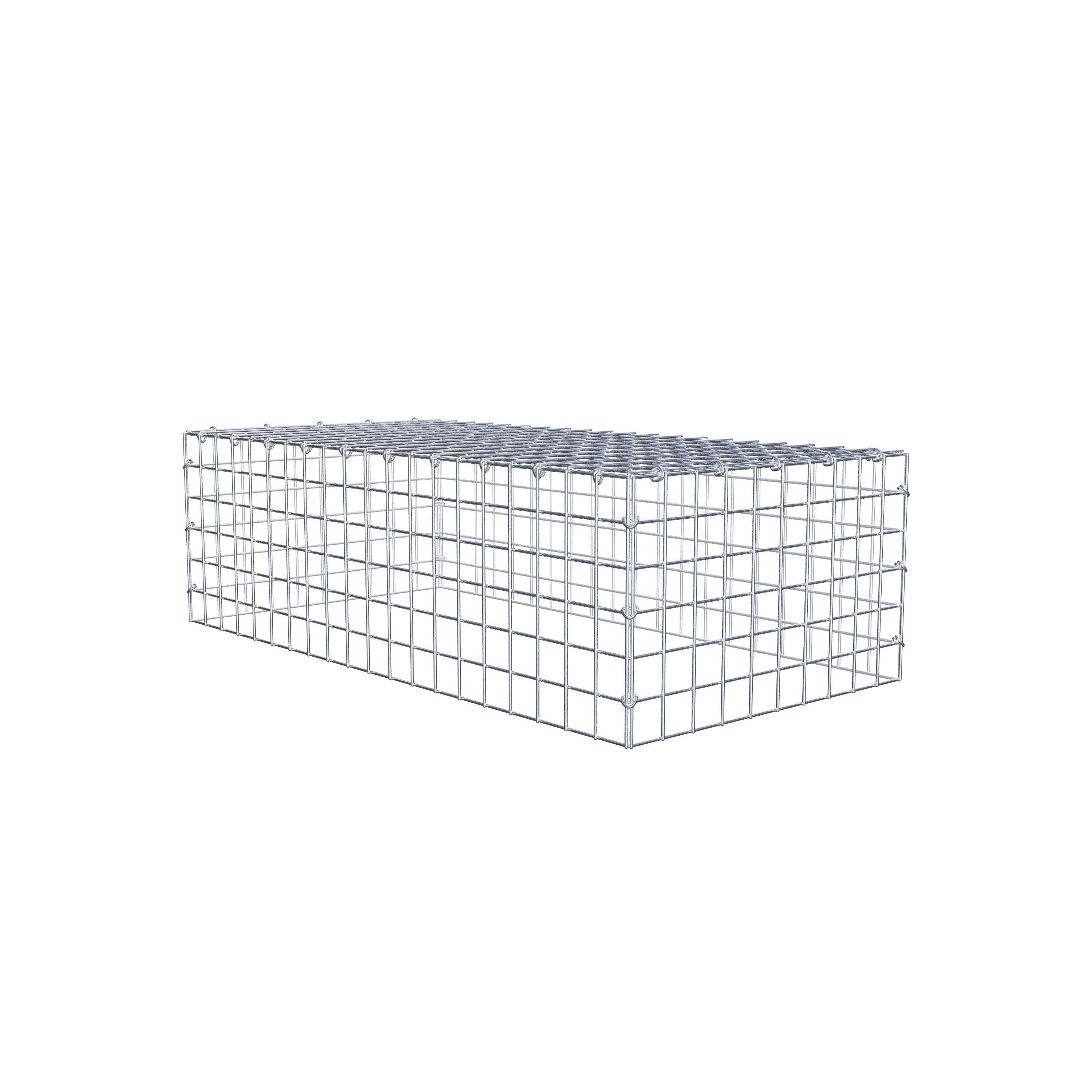 Anbaugabione Typ 3 100 cm x 30 cm x 50 cm (L x H x T), Maschenweite 5 cm x 5 cm, C-Ring