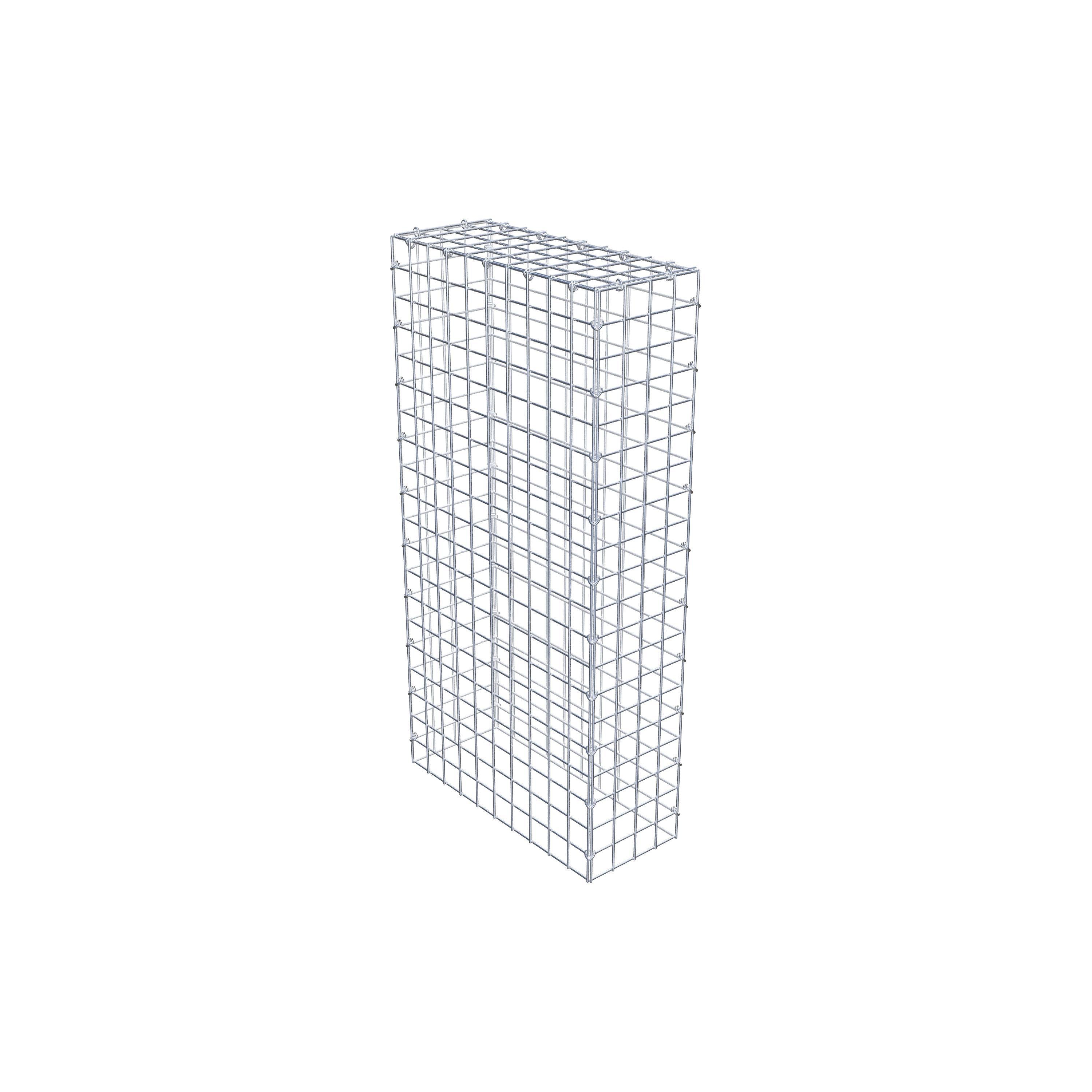 Mounted gabion type 3 100 cm x 50 cm x 20 cm (L x H x D), mesh size 5 cm x 5 cm, C-ring