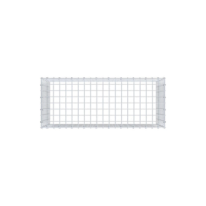 Typ 3 påbyggnadsgabion 100 cm x 50 cm x 40 cm (L x H x D), maskstorlek 5 cm x 5 cm, C-ring