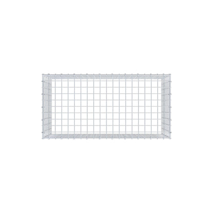 Monteret gabion type 3 100 cm x 50 cm x 50 cm (L x H x D), maskestørrelse 5 cm x 5 cm, C-ring