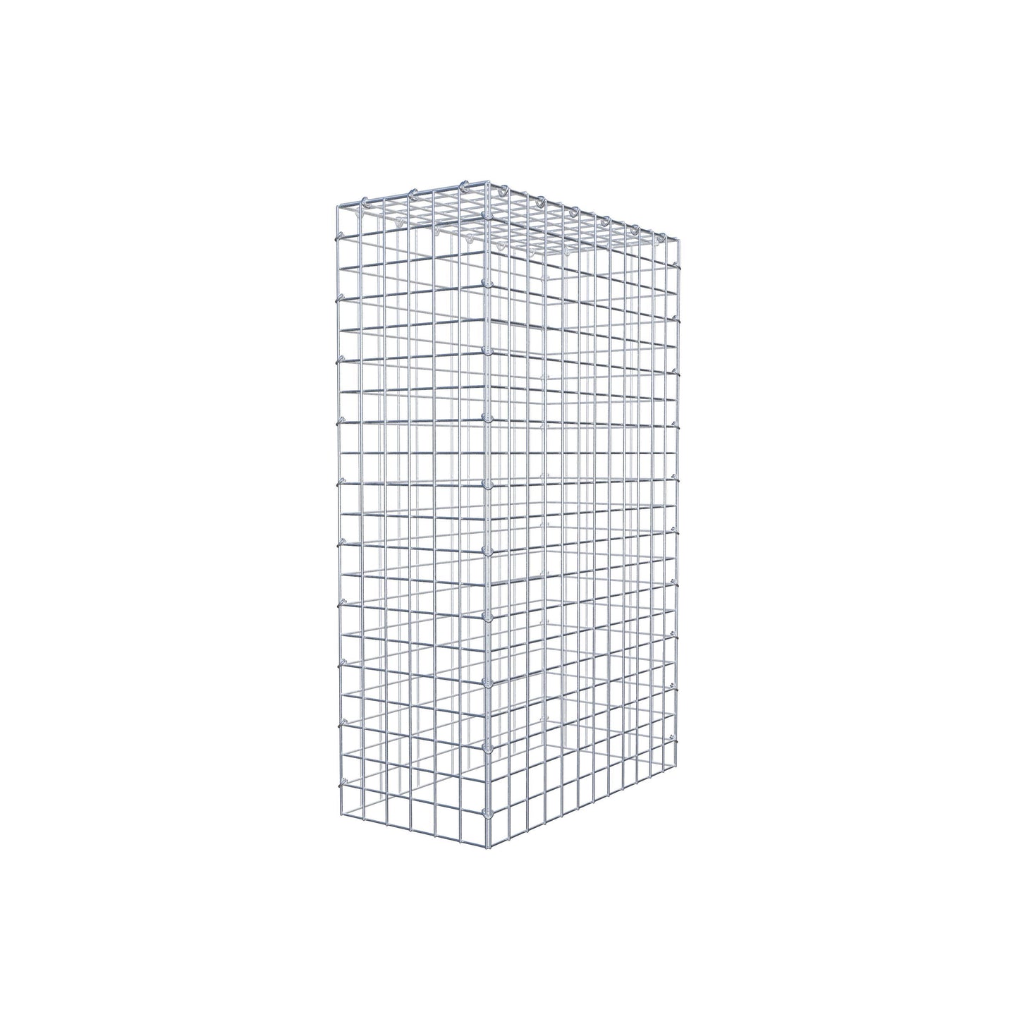 Monteret gabion type 3 100 cm x 60 cm x 30 cm (L x H x D), maskestørrelse 5 cm x 5 cm, C-ring