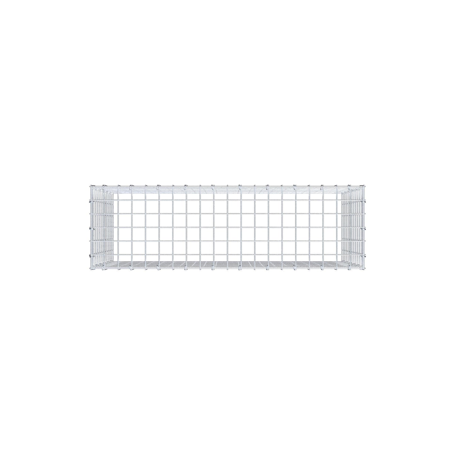 Monteret gabion type 3 100 cm x 60 cm x 30 cm (L x H x D), maskestørrelse 5 cm x 5 cm, C-ring