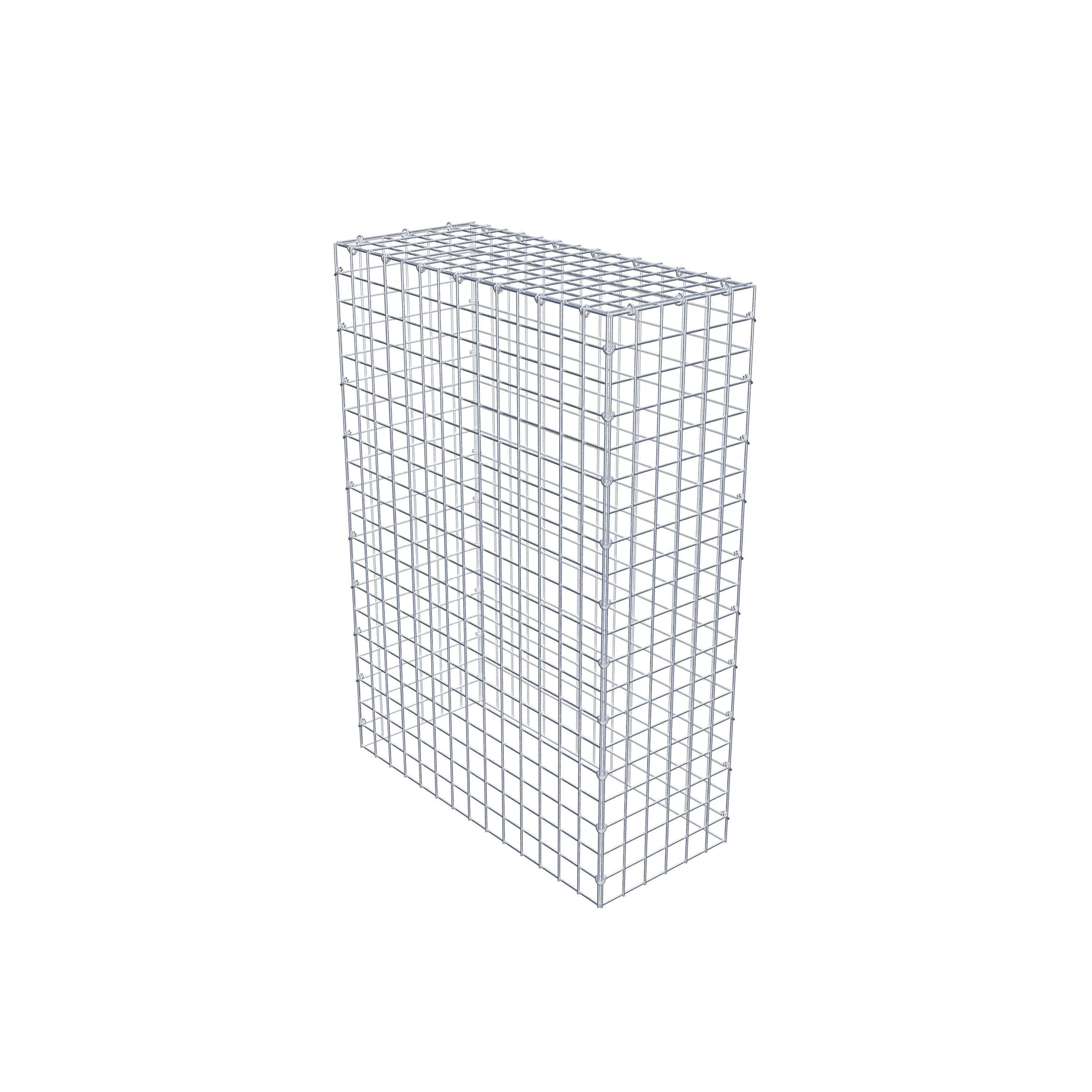 Monteret gabion type 3 100 cm x 70 cm x 30 cm (L x H x D), maskestørrelse 5 cm x 5 cm, C-ring