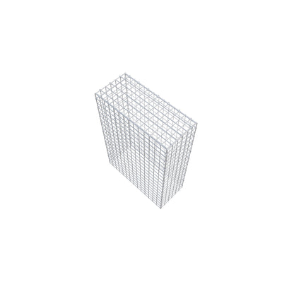 Typ 3 påbyggnadsgabion 100 cm x 70 cm x 30 cm (L x H x D), maskstorlek 5 cm x 5 cm, C-ring