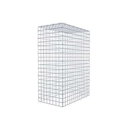 Typ 3 påbyggnadsgabion 100 cm x 70 cm x 40 cm (L x H x D), maskstorlek 5 cm x 5 cm, C-ring