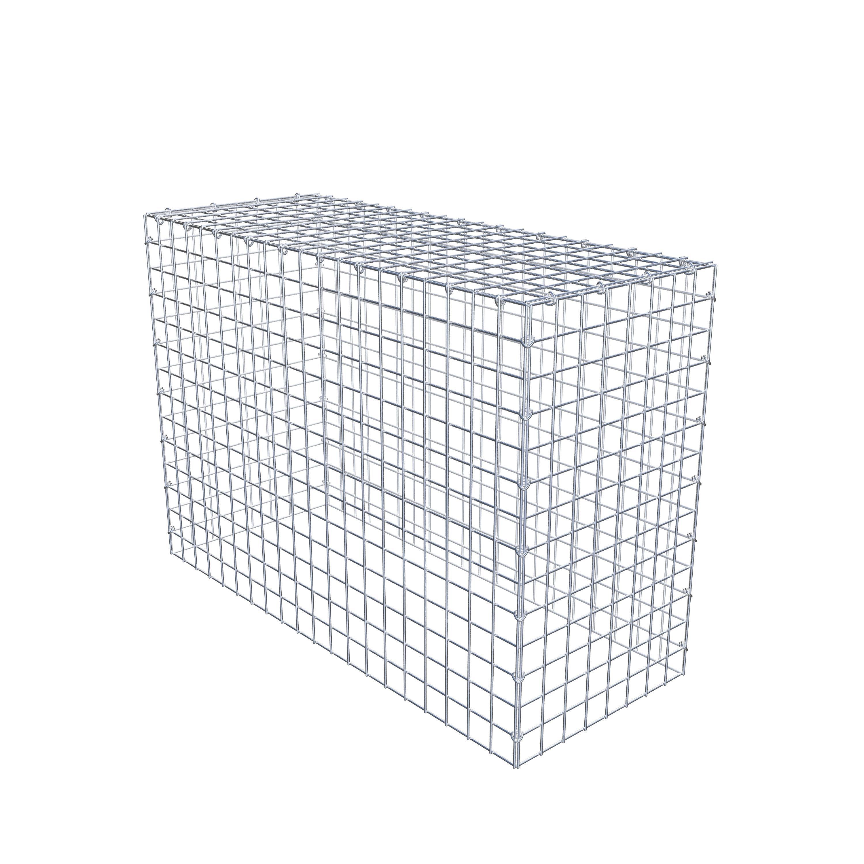 Mounted gabion type 3 100 cm x 70 cm x 40 cm (L x H x D), mesh size 5 cm x 5 cm, C-ring