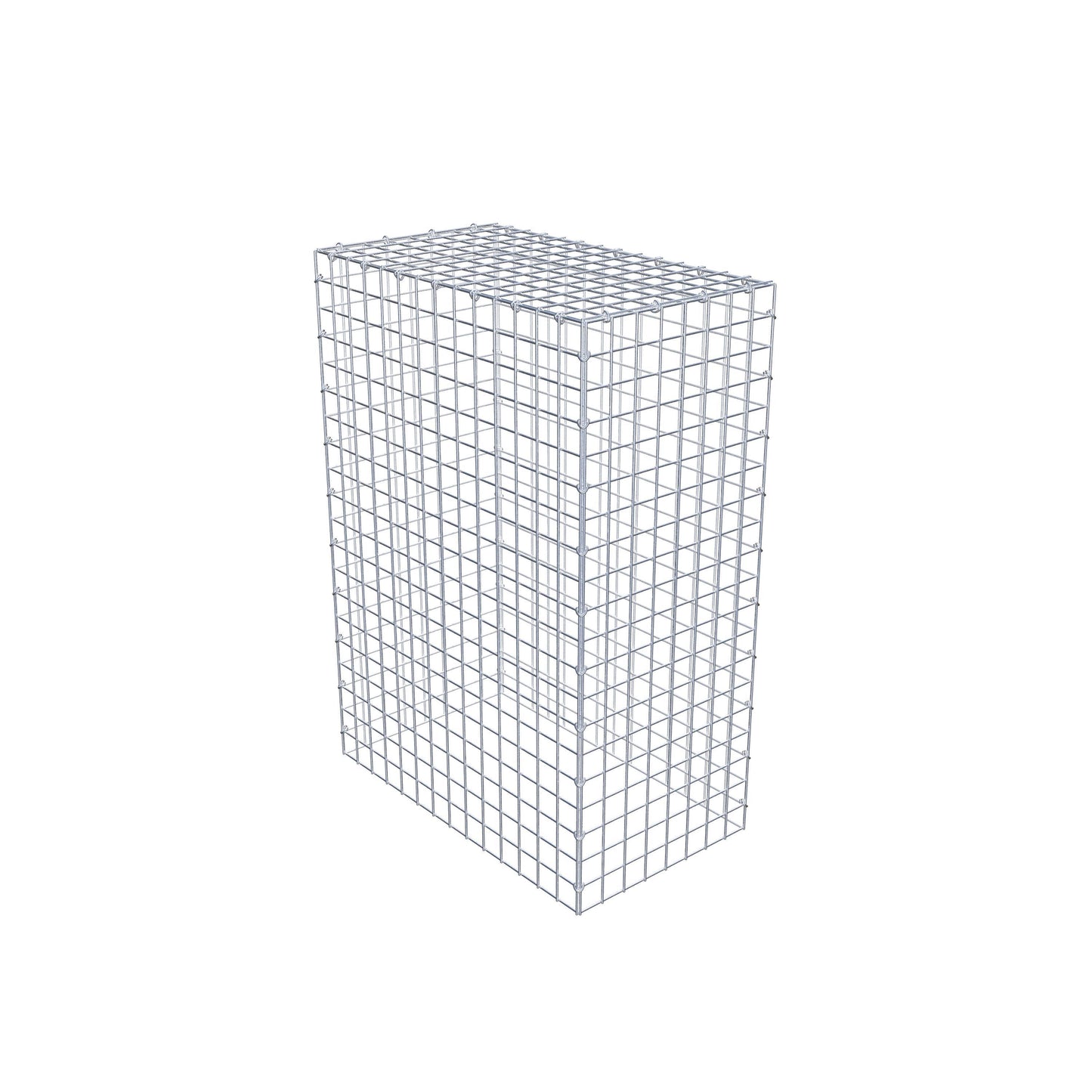 Typ 3 påbyggnadsgabion 100 cm x 70 cm x 40 cm (L x H x D), maskstorlek 5 cm x 5 cm, C-ring