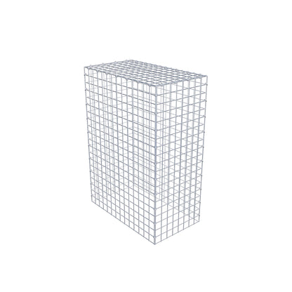 Typ 3 påbyggnadsgabion 100 cm x 70 cm x 40 cm (L x H x D), maskstorlek 5 cm x 5 cm, C-ring