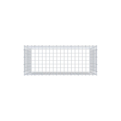 Typ 3 påbyggnadsgabion 100 cm x 70 cm x 40 cm (L x H x D), maskstorlek 5 cm x 5 cm, C-ring