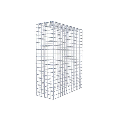 Monteret gabion type 3 100 cm x 80 cm x 30 cm (L x H x D), maskestørrelse 5 cm x 5 cm, C-ring