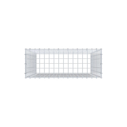 Monteret gabion type 3 100 cm x 80 cm x 30 cm (L x H x D), maskestørrelse 5 cm x 5 cm, C-ring