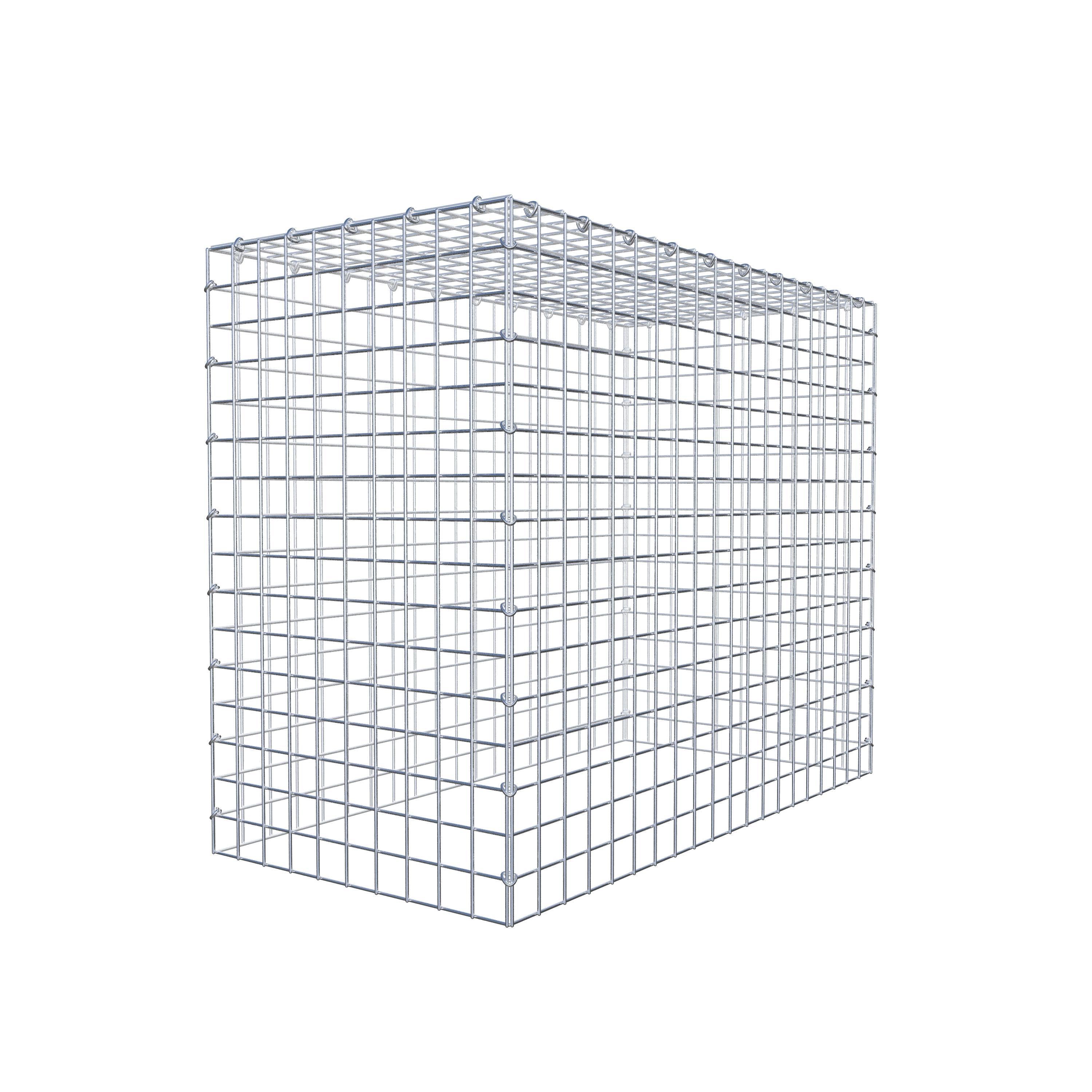 Mounted gabion type 3 100 cm x 80 cm x 50 cm (L x H x D), mesh size 5 cm x 5 cm, C-ring