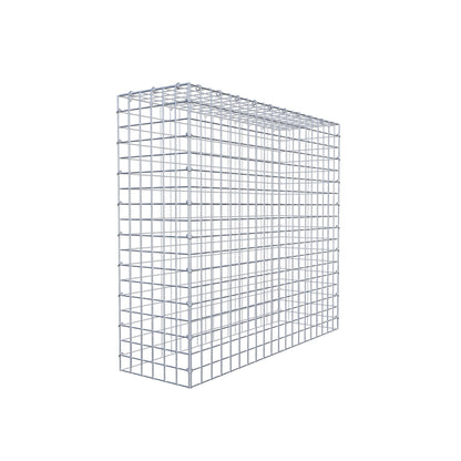 Typ 3 påbyggnadsgabion 100 cm x 90 cm x 30 cm (L x H x D), maskstorlek 5 cm x 5 cm, C-ring
