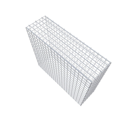 Typ 3 påbyggnadsgabion 100 cm x 90 cm x 30 cm (L x H x D), maskstorlek 5 cm x 5 cm, C-ring