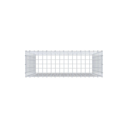 Typ 3 påbyggnadsgabion 100 cm x 90 cm x 30 cm (L x H x D), maskstorlek 5 cm x 5 cm, C-ring