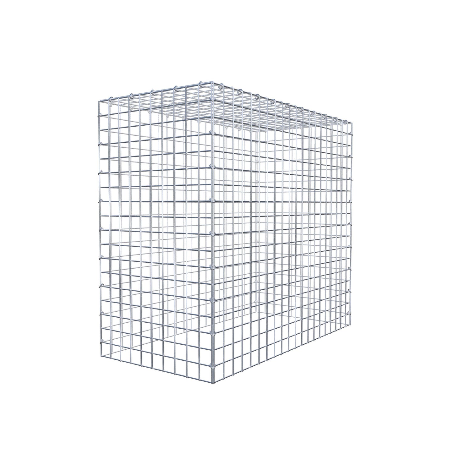 Mounted gabion type 3 100 cm x 90 cm x 50 cm (L x H x D), mesh size 5 cm x 5 cm, C-ring