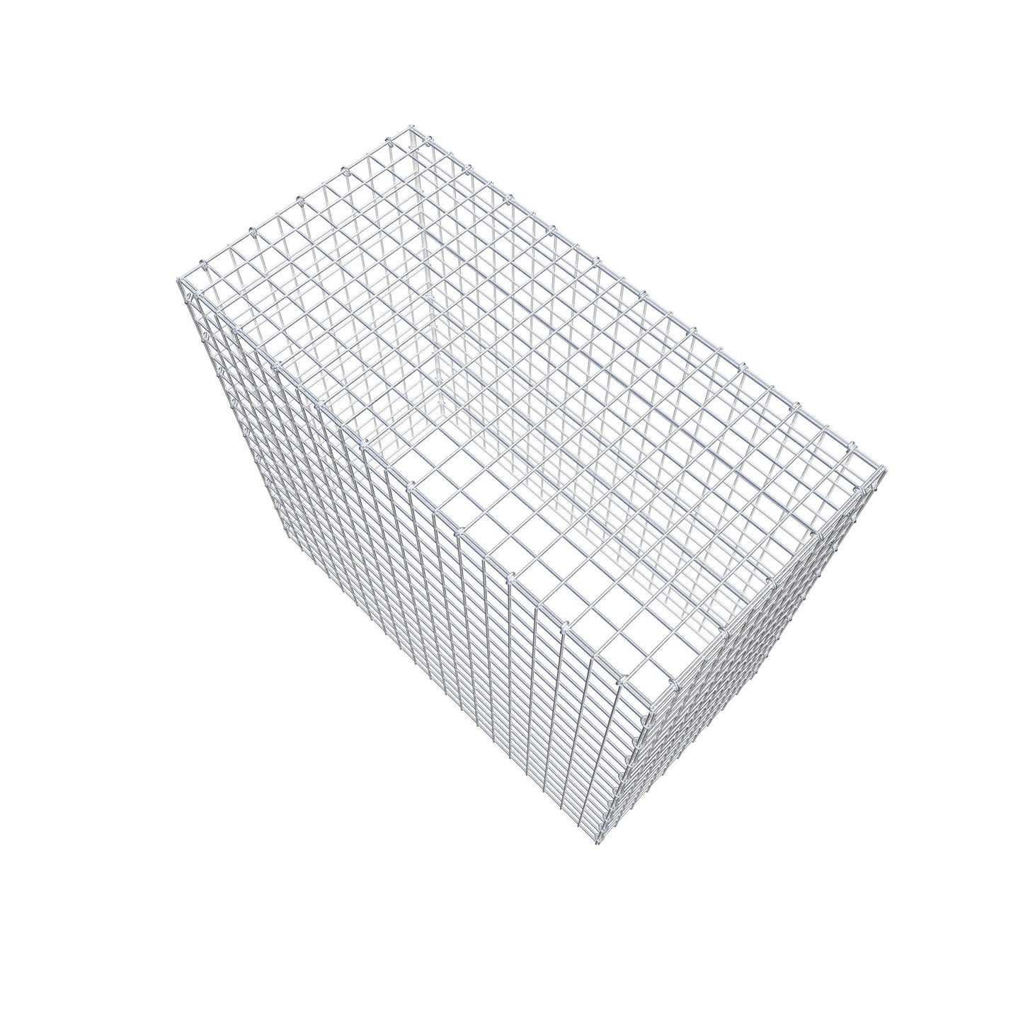 Mounted gabion type 3 100 cm x 90 cm x 50 cm (L x H x D), mesh size 5 cm x 5 cm, C-ring