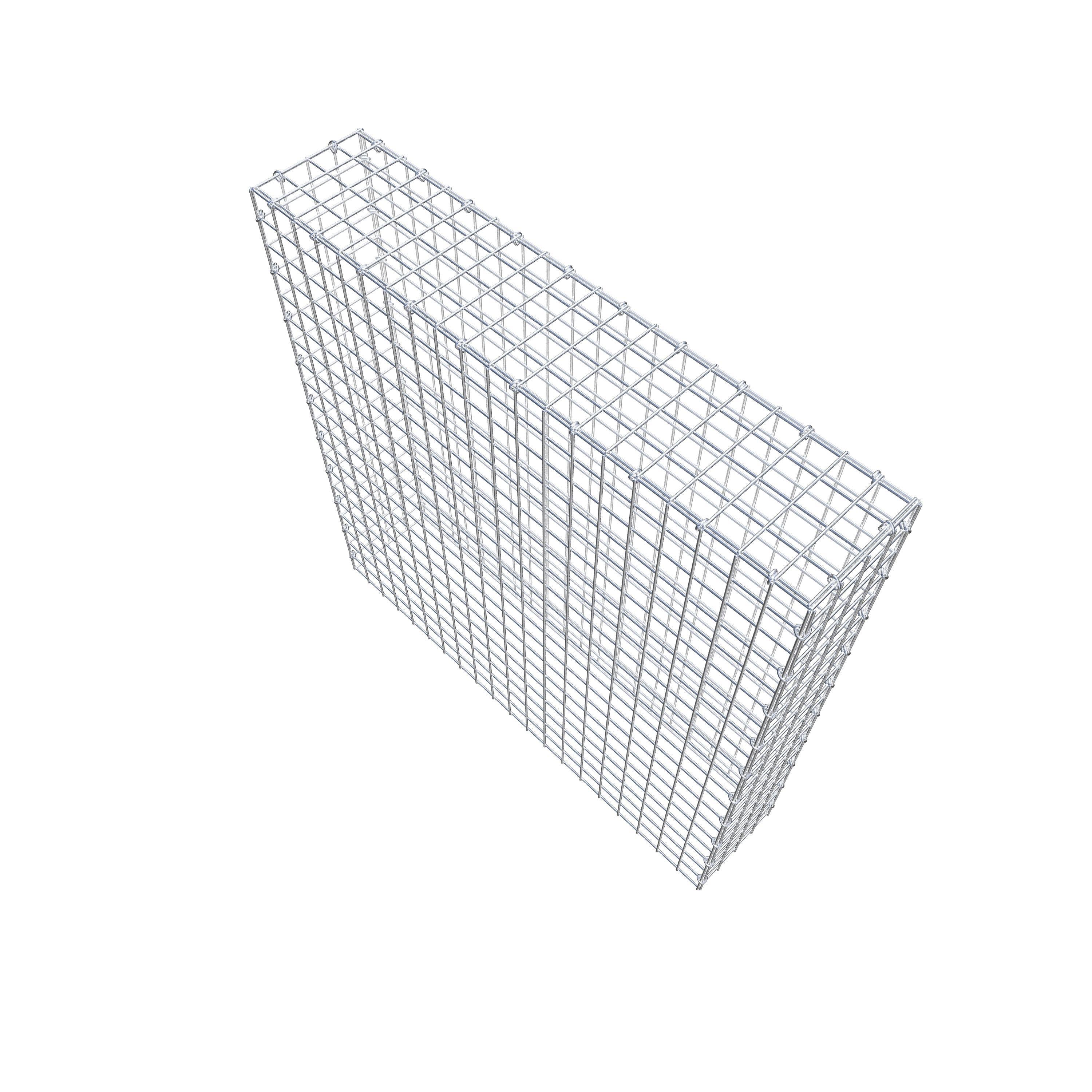 Gabião Tipo 3 100 cm x 100 cm x 20 cm (C x A x P), malhagem 5 cm x 5 cm, anel C