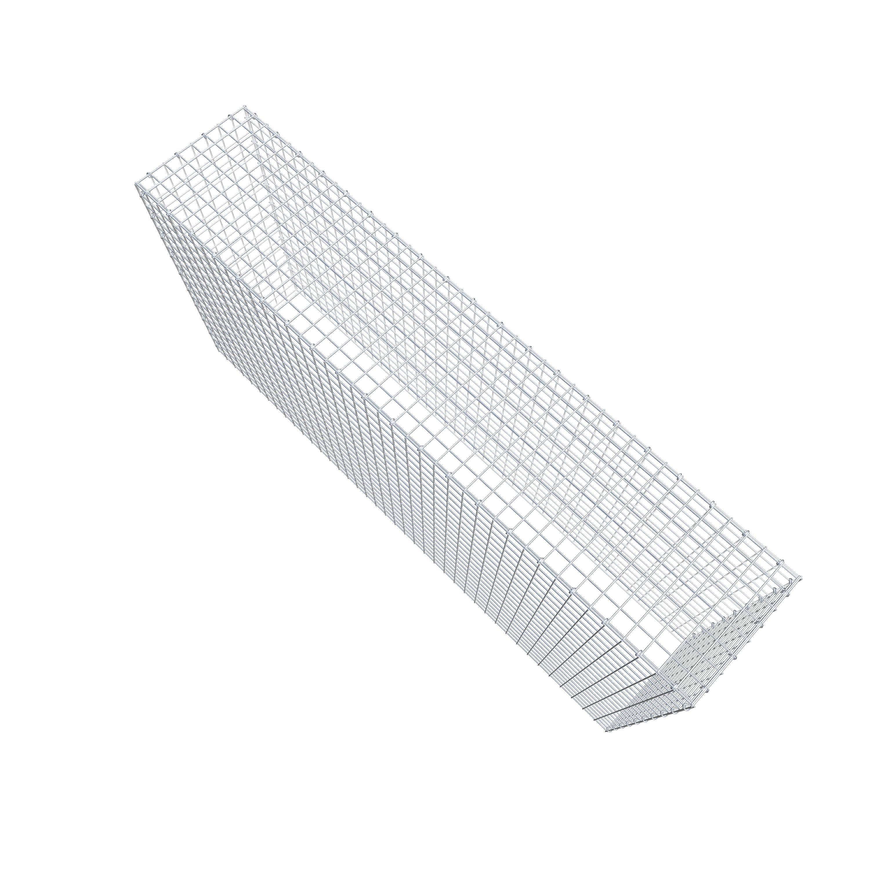 Anbaugabione Typ 3 200 cm x 100 cm x 40 cm (L x H x T), Maschenweite 5 cm x 5 cm, C-Ring