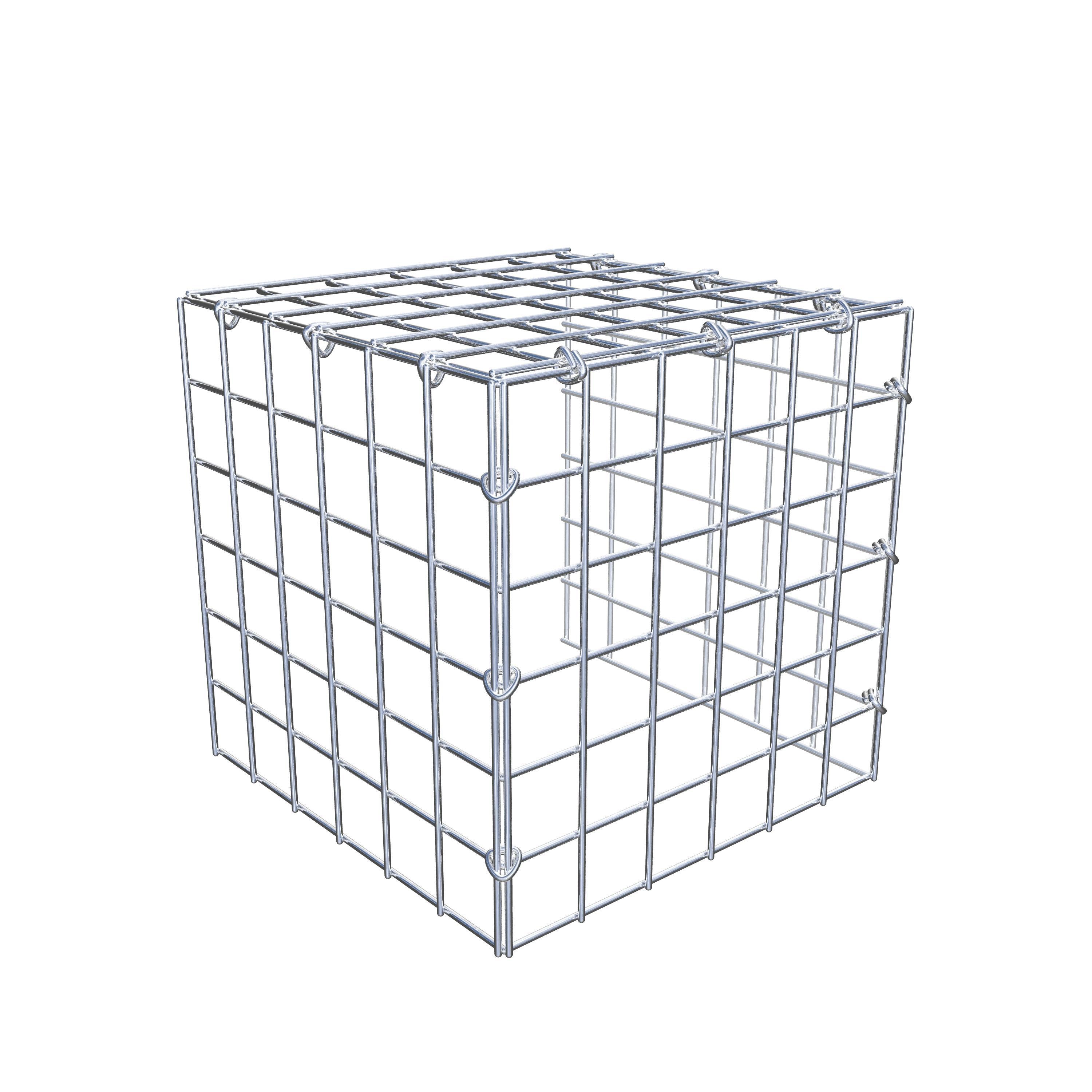 Monteret gabion type 4 30 cm x 30 cm x 30 cm (L x H x D), maskestørrelse 5 cm x 5 cm, C-ring