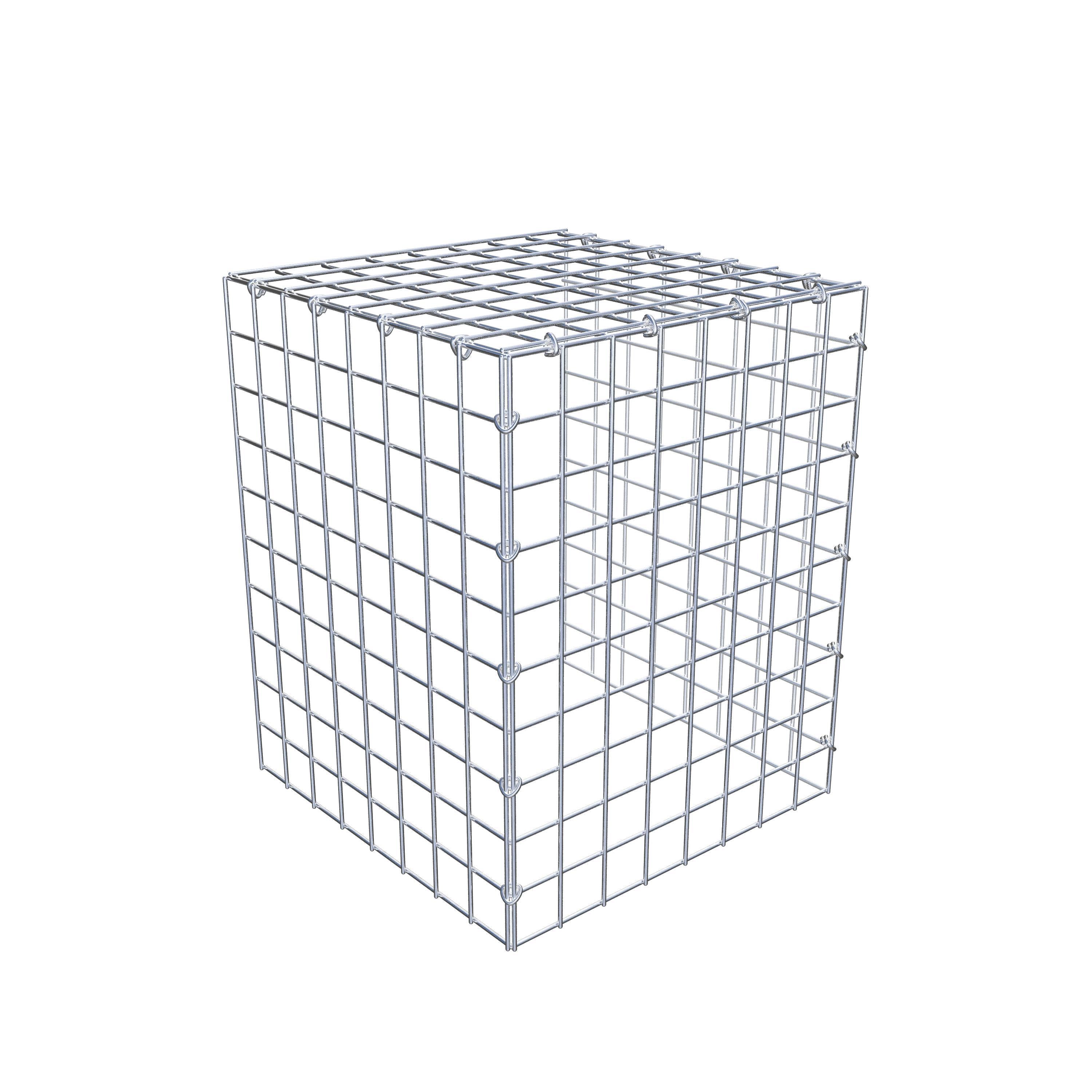 Monteret gabion type 4 50 cm x 40 cm x 40 cm (L x H x D), maskestørrelse 5 cm x 5 cm, C-ring