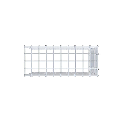 Mounted gabion type 4 50 cm x 50 cm x 20 cm (L x H x D), mesh size 5 cm x 5 cm, C-ring