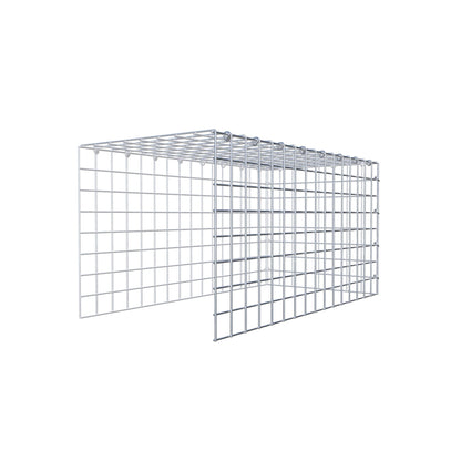 Monteret gabion type 4 80 cm x 40 cm x 40 cm (L x H x D), maskestørrelse 5 cm x 5 cm, C-ring